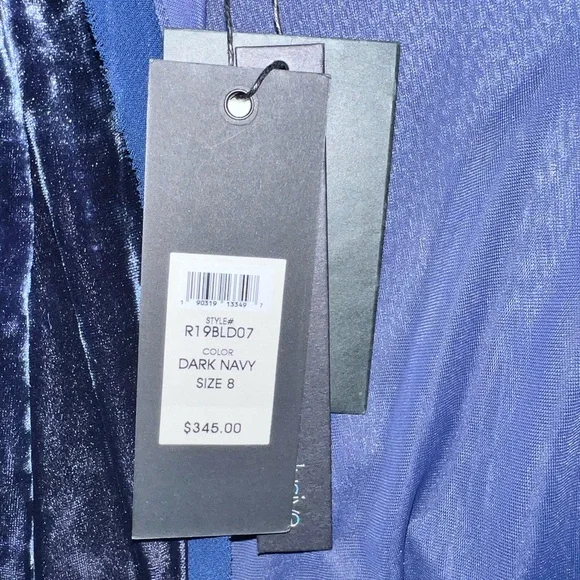 NWT RACHEL ZOE Womens Blue Long Sleeve Short Body Con Evening Dress - Picture 5 of 5